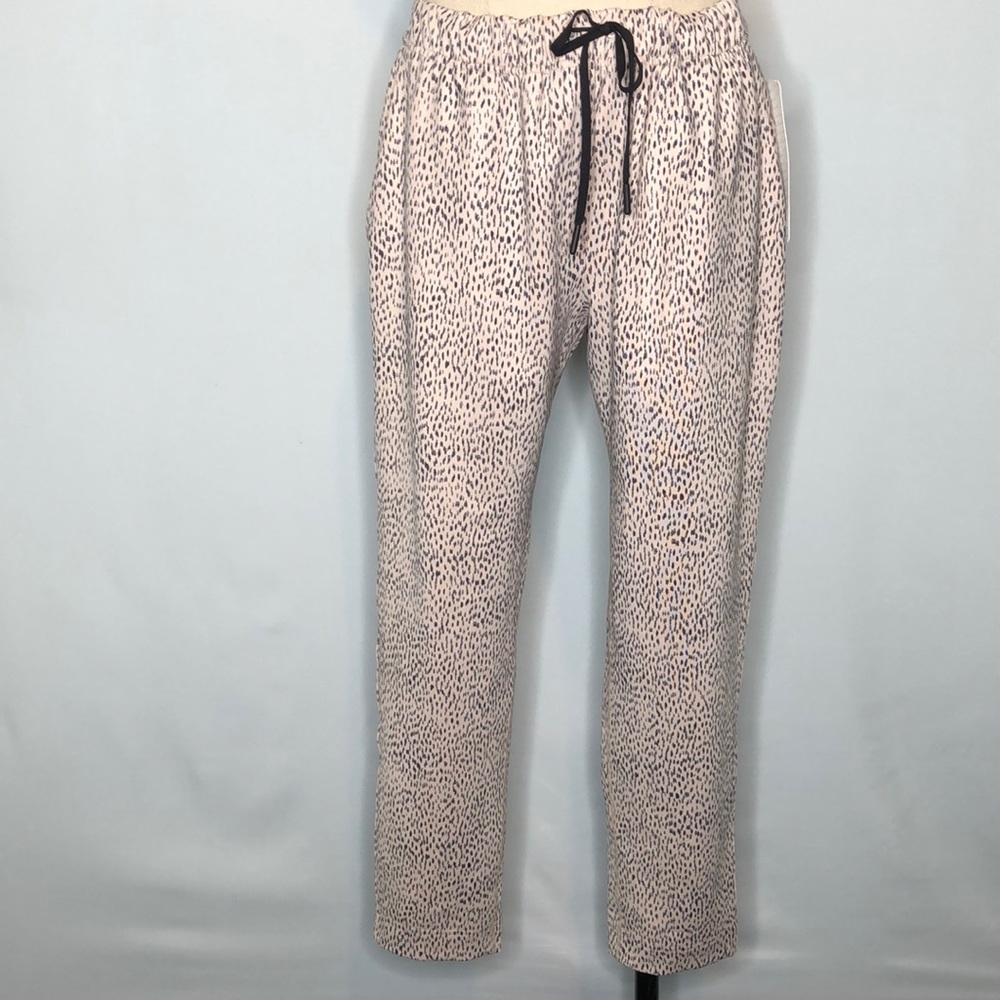 Lululemon Jet Crop Slim Polka dots Beige Yoga Leggings Size 10